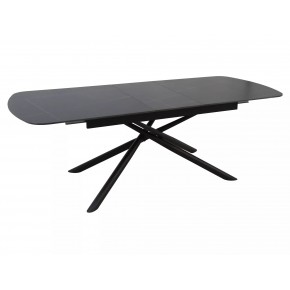 Стол обеденный SIGNAL VECTOR Ceramic черный/черный 180-220/90